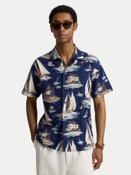 Polo Ralph Lauren Koszula 710B18631001 Granatowy Regular Fit. Niebieskie koszule Polo Ralph Lauren, l, bez wzorów, z bawełny, bez kołnierzyka, bez ramiączek. Za 769.99 zł.