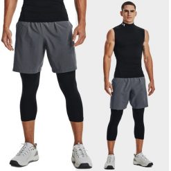 Spodenki fitness męskie Under Armour Woven Graphic. Szare krótkie spodenki sportowe Under Armour, m, bez wzorów. Za 169.99 zł.