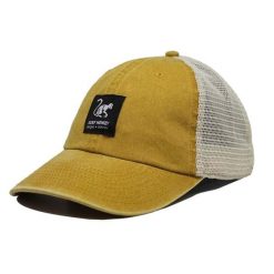 Czapka Trucker - Siatka z płótna - Bawełna / Jeden rozmiar (Musztardowy). Żółte czapki z daszkiem SURF MONKEY, bez wzorów, z bawełny. Za 159.95 zł.