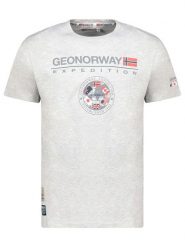 Geographical Norway Koszulka "Jvick" w kolorze szarym rozmiar: S. Szare bezrękawniki Geographical Norway, s, bez wzorów, z bawełny, bez kołnierzyka, bez ramiączek. Za 65.85 zł.