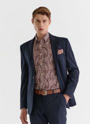 PAKO LORENTE – Marynarka garniturowa w kratę Windowpane. Garnitury Pako Lorente, m, bez wzorów, z lycry. Za 899.99 zł.