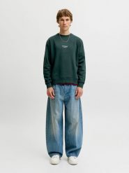 Jack & Jones Bluza w kolorze zielonym rozmiar: XL. Zielone bluzy Jack & Jones, xl, bez wzorów, bez kaptura. Za 144.95 zł.