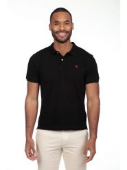 The Time of Bocha Koszulka polo w kolorze czarnym rozmiar: XL. Czarne koszulki polo The Time of Bocha, xl, bez wzorów, z bawełny, bez kołnierzyka, bez ramiączek. Za 86.99 zł.