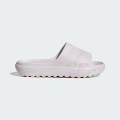 Klapki Adilette Lumia. Brązowe klapki Adidas, z materiału. Za 129.00 zł.