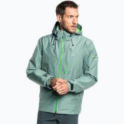 Kurtka trekkingowa męska Schöffel Padon. Zielone kurtki Schöffel, m, bez wzorów, z softshellu, bez kaptura. Za 1,349.99 zł.