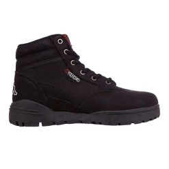 Kozaki Męskie Bonfire. Czarne kozaki Kappa, bez wzorów, z gumy, z okrągłym noskiem, bez obcasa, na obcasie, bez zapięcia. Za 295.99 zł.