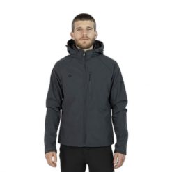 Softshellowa kurtka turystyczna Izas Stratus. Szare kurtki Izas, s, bez wzorów, z softshellu, bez kaptura. Za 326.04 zł.