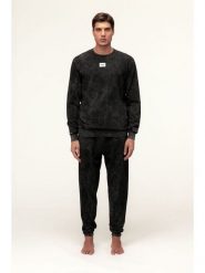 Fila Piżama w kolorze antracytowym rozmiar: L. Czarne piżamy Fila, l, bez wzorów, bez ramiączek. Za 187.99 zł.