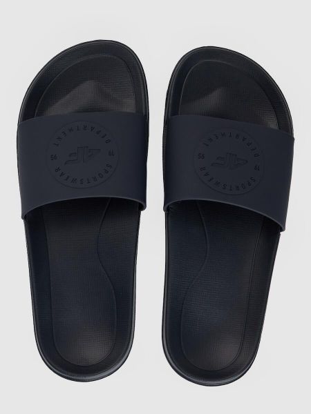 Klapki męskie 4F 4FRSS26FSLIM051. Niebieskie klapki 4F, z gumy. Za 59.99 zł.