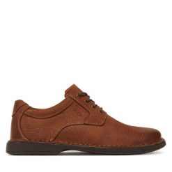 Półbuty Go Soft. Brązowe eleganckie półbuty GO SOFT, bez wzorów, bez obcasa, bez zapięcia. Za 229.99 zł.