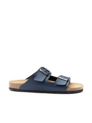Mandel Klapki "Alberto" w kolorze granatowym rozmiar: 41. Niebieskie klapki Mandel, z materiału. Za 130.99 zł.