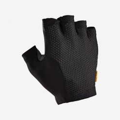 Rękawiczki rowerowe szosowe Van Rysel 920 Elastic Interface®. Czarne rękawiczki VAN RYSEL, bez wzorów. Za 199.99 zł.