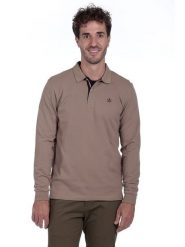 The Time of Bocha Koszulka polo w kolorze jasnobrązowym rozmiar: L. Brązowe koszulki polo The Time of Bocha, l, bez wzorów, z bawełny, bez kołnierzyka, bez ramiączek. Za 126.15 zł.