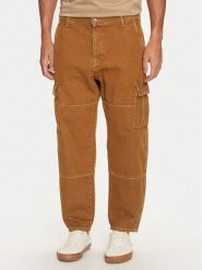 Mustang Spodnie materiałowe Toledo 1015529 Brązowy Loose Fit. Brązowe spodnie materiałowe Mustang, m, bez wzorów, z bawełny. Za 269.99 zł.