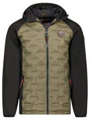 Geographical Norway Kurtka przejściowa "Bael" w kolorze oliwkowo-czarnym rozmiar: XL. Brązowe kurtki Geographical Norway, xl, bez wzorów, bez kaptura. Za 204.45 zł.