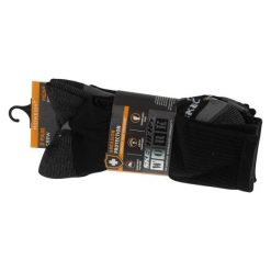 Skarpetki sportowe męskie 3pk Mens 1/2 Terry Work Socks. Czarne skarpetki sportowe Skechers, bez wzorów, z lycry. Za 79.99 zł.