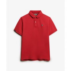 Polo Superdry Vintage Destroy. Czerwone koszulki polo Superdry, m, bez wzorów, bez kołnierzyka, bez ramiączek. Za 270.00 zł.