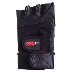 Rękawiczki Bez Palców Pro Leather Bodybuilding. Czarne rękawiczki PROFIT, bez wzorów. Za 71.99 zł.