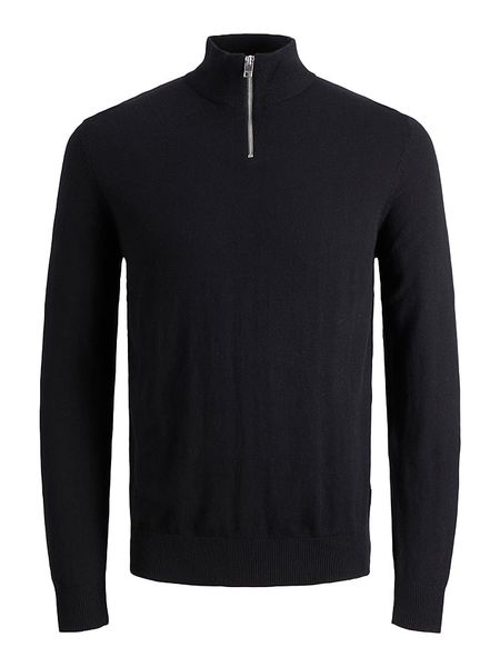 Jack & Jones Golf "Emil" w kolorze czarnym rozmiar: M. Czarne golfy Jack & Jones, m, bez wzorów, z bawełny, bez ramiączek. Za 135.81 zł.