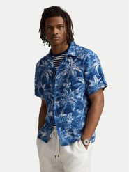 Polo Ralph Lauren Koszula 710965897001 Niebieski Classic Fit. Niebieskie koszule Polo Ralph Lauren, l, bez wzorów, ze lnu, bez kołnierzyka, bez ramiączek. Za 789.99 zł.