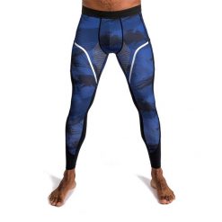Legginsy męskie Venum Electron 3.0 Spats. Niebieskie legginsy długie sportowe VENUM, l, bez wzorów. Za 199.00 zł.
