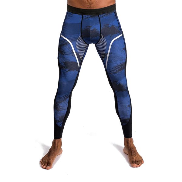 Legginsy męskie Venum Electron 3.0 Spats. Niebieskie legginsy długie sportowe VENUM, l, bez wzorów. Za 199.00 zł.