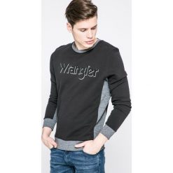 Wrangler - Bluza. Szare bluzy marki Wrangler, z nadrukiem, z bawełny. W wyprzedaży za 159.90 zł.