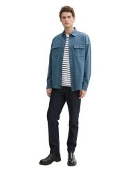 Tom Tailor Koszula - Comfort fit - w kolorze niebieskim rozmiar: XL. Niebieskie koszule Tom Tailor, xl, bez wzorów, z bawełny, bez kołnierzyka, bez ramiączek. Za 92.42 zł.