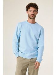 Garcia Bluza w kolorze błękitnym rozmiar: XL. Niebieskie bluzy Garcia, xl, bez wzorów, z bawełny, bez kaptura. Za 131.43 zł.