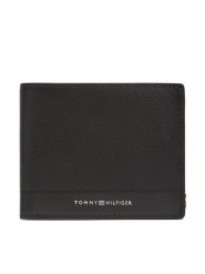 Tommy Hilfiger Duży Portfel Męski Th Foundation Cc And Coin AM0AM13508 Czarny. Czarne portfele Tommy Hilfiger, bez wzorów, ze skóry. Za 349.99 zł.
