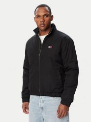 Tommy Jeans Kurtka przejściowa DM0DM21936 Czarny Regular Fit. Czarne kurtki Tommy Jeans, m, bez wzorów, z jeansu, bez kaptura. Za 649.99 zł.