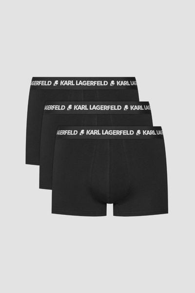 KARL LAGERFELD Czarne męskie bokserki 3PACK, Rozmiar M. Czarne bokserki KARL LAGERFELD, m, bez wzorów. W wyprzedaży za 122.99 zł.