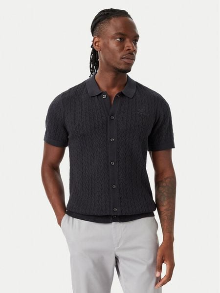 Beverly Hills Polo Club Koszula M7608-HR Granatowy Regular Fit. Niebieskie koszule Beverly Hills Polo Club, m, bez wzorów, z bawełny, bez kołnierzyka, bez ramiączek. Za 217.99 zł.