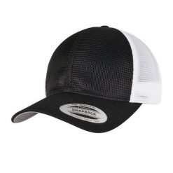 360 Dwukolorowa Czapka Omnimesh. Białe czapki z daszkiem FLEXFIT, bez wzorów, z bawełny. Za 78.99 zł.