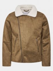 Lindbergh Kurtka z imitacji skóry 30-30053A Brązowy Slim Fit. Brązowe kurtki Lindbergh, m, bez wzorów, ze skóry, bez kaptura. Za 379.99 zł.