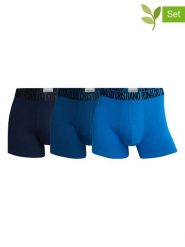 CR7 Bokserki (3 pary) w kolorze granatowo-niebieskim rozmiar: L. Niebieskie bokserki CR7, l, bez wzorów, z bawełny. Za 87.40 zł.