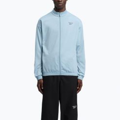 Bluza męska Reebok Identity Vector Knit. Niebieskie bluzy bez kaptura Reebok, m, bez wzorów, z materiału, bez kaptura. Za 189.99 zł.