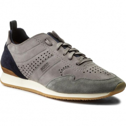 Sneakersy BOSS - Adrenal 50379609 10204330 01 Medium Grey 030. Szare buty sportowe casual marki Boss, z materiału. W wyprzedaży za 489.00 zł.