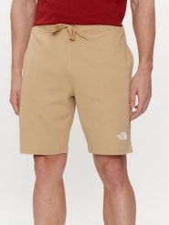 The North Face Szorty sportowe Graphic NF0A3S4F Beżowy Regular Fit. Brązowe krótkie spodenki sportowe The North Face, m, bez wzorów, z bawełny. Za 129.99 zł.