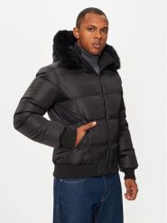 Bomboogie Kurtka puchowa JM603VTNIW3 Czarny Regular Fit. Czarne kurtki Bomboogie, m, bez wzorów, z puchu, bez kaptura. Za 869.99 zł.