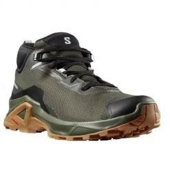 Buty do chodzenia męskie Salomon X Reveal Chukka Cswp 2. Zielone buty sportowe casual Salomon, bez wzorów, z materiału, bez zapięcia. Za 588.00 zł.