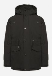 Ciemnozielona Kurtka Parka z Odpinanym Kapturem i Polarowym Ociepleniem Rinavia. Zielone kurtki Born2be, na zimę, l, bez wzorów, z materiału. W wyprzedaży za 258.99 zł.