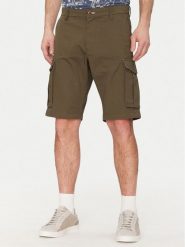 Gant Szorty materiałowe 205069 Khaki Relaxed Fit. Brązowe szorty GANT, m, bez wzorów, z bawełny. Za 329.99 zł.