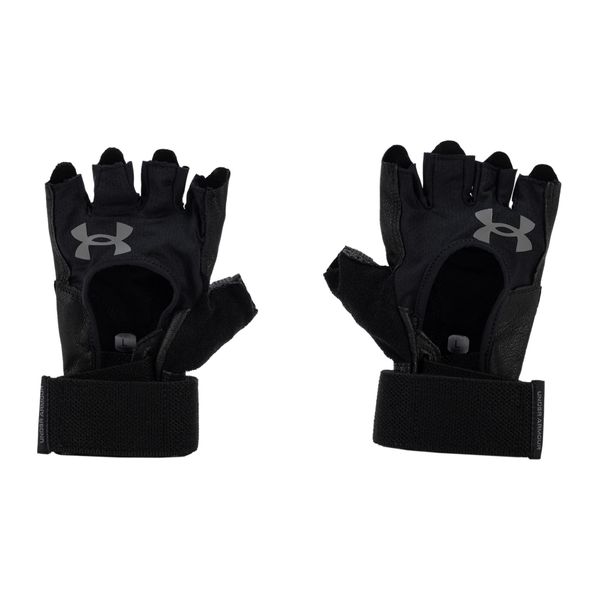Rękawiczki treningowe męskie Under Armour Weightlifting. Czarne rękawiczki Under Armour, bez wzorów. Za 109.99 zł.
