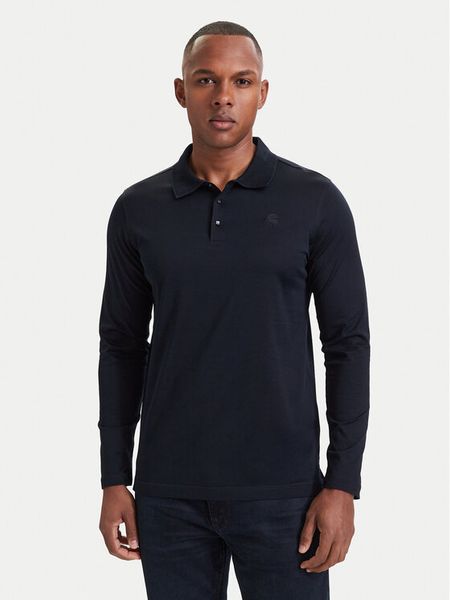 KARL LAGERFELD Polo 745000 564200 Granatowy Regular Fit. Niebieskie koszulki polo KARL LAGERFELD, l, bez wzorów, z bawełny, bez kołnierzyka, bez ramiączek. Za 569.99 zł.