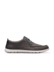 Clarks Skórzane trzewiki "Flexway Lace" w kolorze antracytowym rozmiar: 41,5. Czarne botki sznurowane Clarks, bez wzorów, bez obcasa, bez zapięcia. Za 154.79 zł.