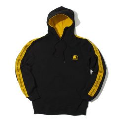 Bluza z kapturem Starter Scottie. Czarne bluzy z kapturem Starter, na zimę, l, bez wzorów, z materiału, z kapturem. Za 449.00 zł.