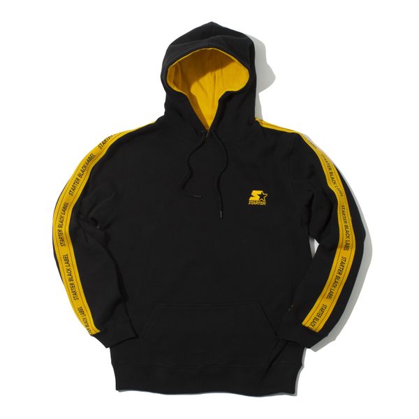 Bluza z kapturem Starter Scottie. Czarne bluzy z kapturem Starter, na zimę, l, bez wzorów, z materiału, z kapturem. Za 449.00 zł.