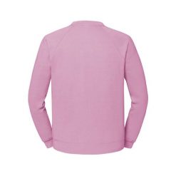 Bluza Fruit Of The Loom Classic Raglan Adult Pink Claro. Białe bluzy Fruit of the Loom, bez wzorów, z bawełny, bez kaptura. Za 171.99 zł.