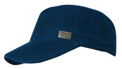 Czapka z Daszkiem, Granatowa, Bawełniana, Jesienno-Zimowa, Patrolówka, z Gumką -Pako Jeans. Niebieskie czapki z daszkiem Pako Jeans, na zimę, bez wzorów, z bawełny. Za 49.00 zł.